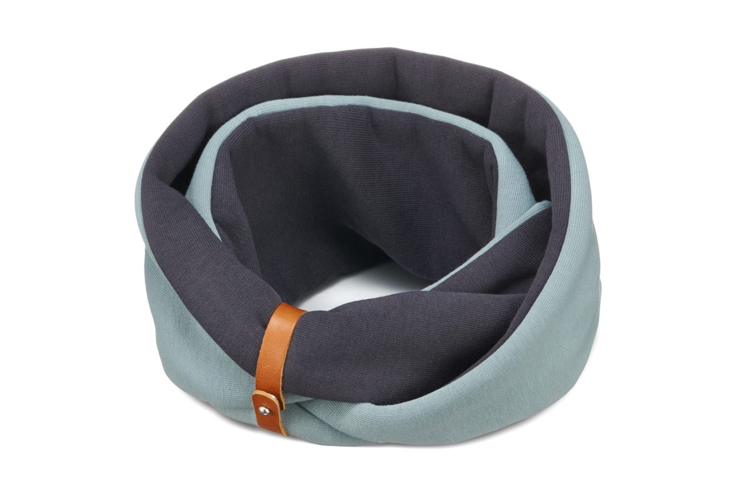Simo Neck Warmer - Turquoise & Iron 